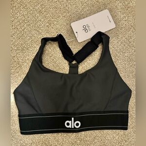 ALO Yoga Airlift Gray Sports Bra